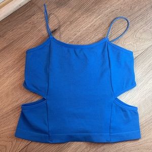 Blue crop top!